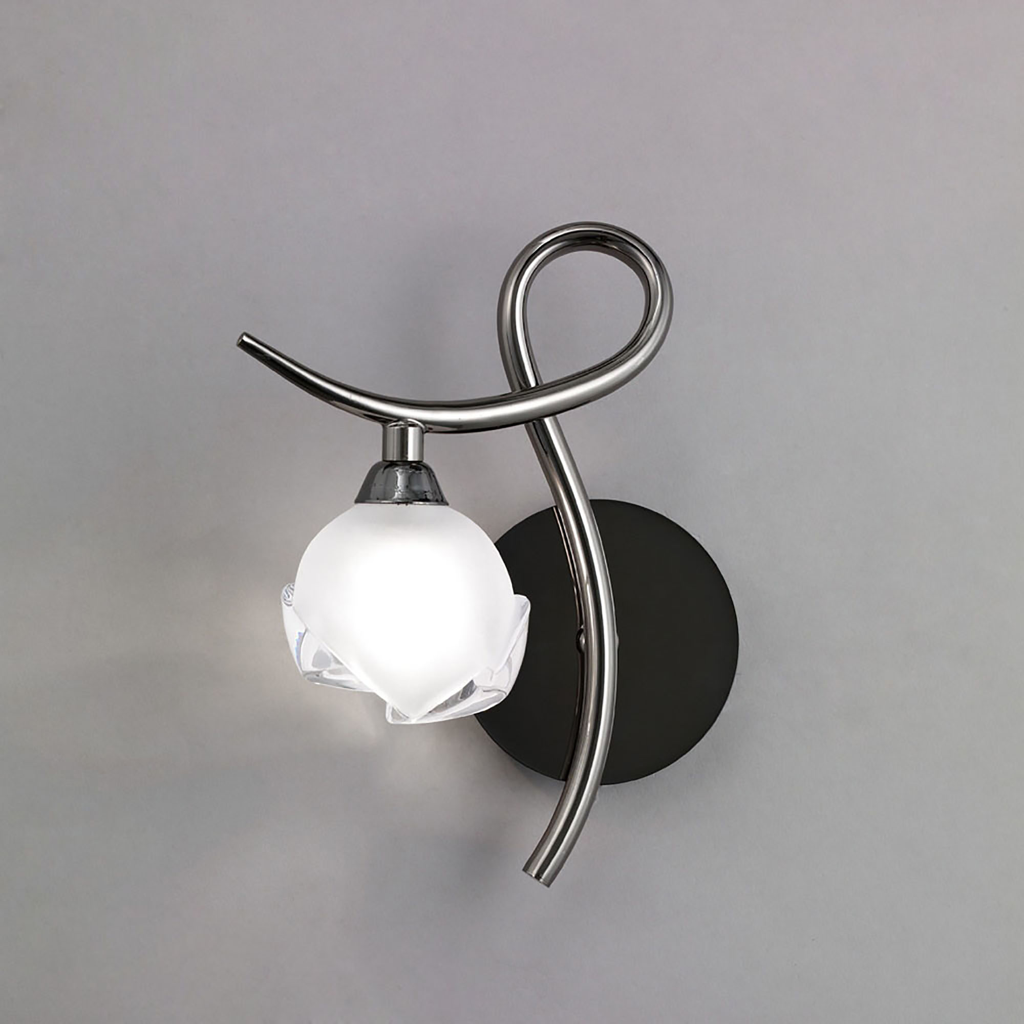 Fragma Black Chrome Wall Lights Mantra Armed Wall Lights Fragma Black Chrome Wall Lights Mantra Armed Wall Lights